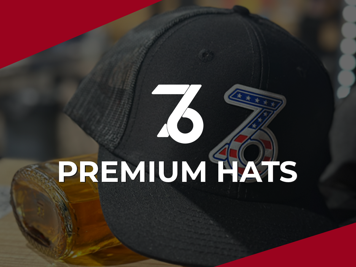 collection image with text that reads premium hats